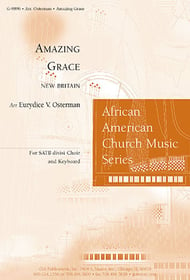 Amazing Grace SATB choral sheet music cover Thumbnail